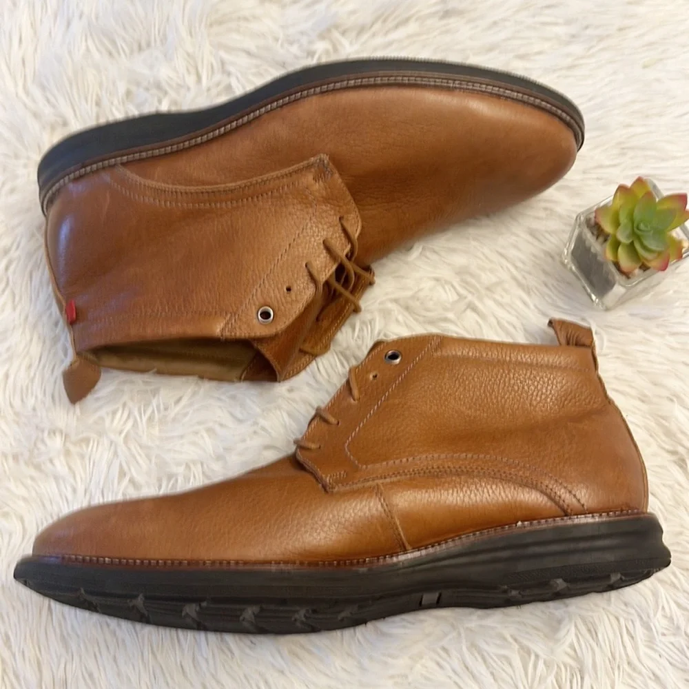NEW $195 Marc Joseph New York Dover St. Brown leather chukka boots men size 13